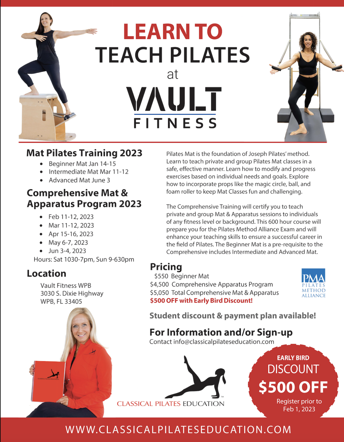 Classical Certified Pilates Fitness Training on Florida Gulf Coast -  Classes, Prices, and Schedules